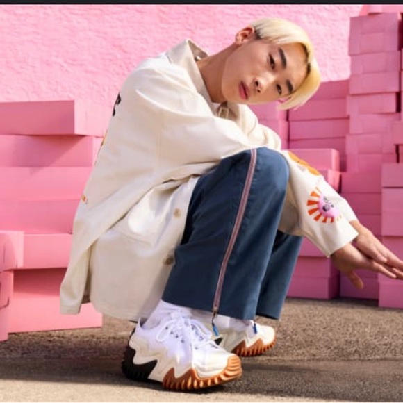 Converse White Women’s Run Star Motion CX Platform Sneakers Canvas Size 8.5 - Picture 2 of 10